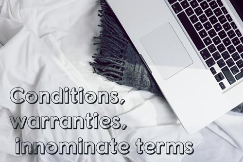 Conditions, warranties e innominate terms